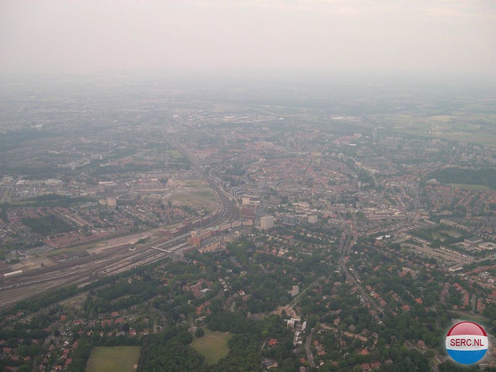 Historische foto van Luchtfoto's in Amersfoort