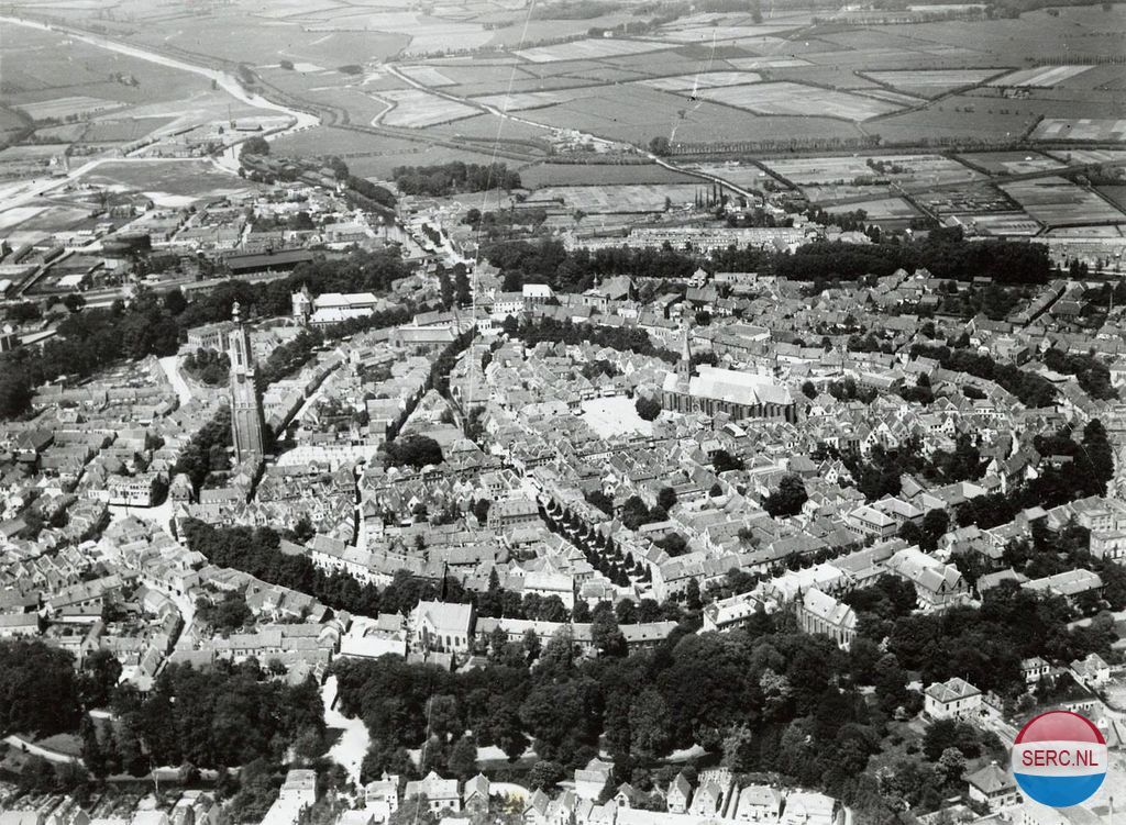 Historische foto van Luchtfoto's in Amersfoort