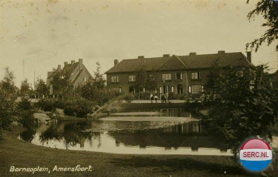 Historische foto van Borneoplein in Amersfoort