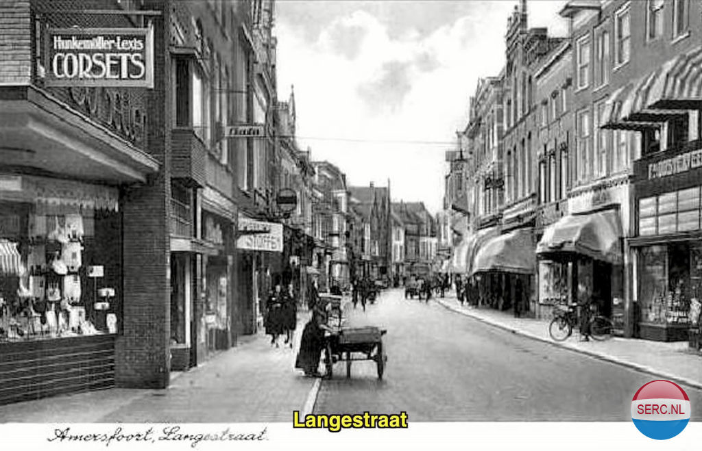 Historische foto van Langestraat in Amersfoort