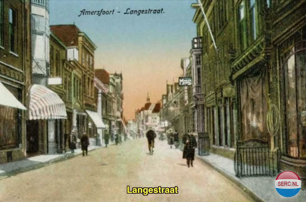 Historische foto van Langestraat in Amersfoort
