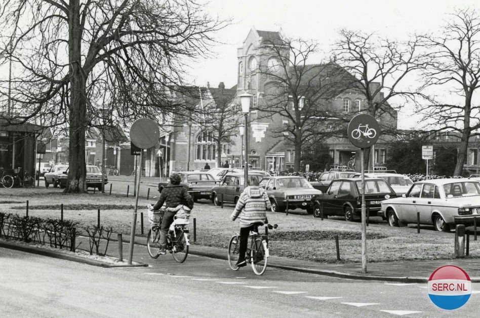 Historische foto van Stationsplein in Amersfoort