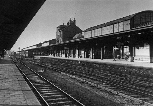 Historische foto van Station in Amersfoort