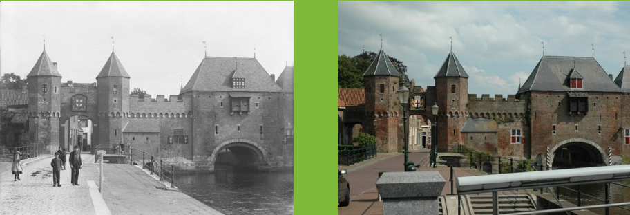 Historische foto van Toen & Nu in Amersfoort