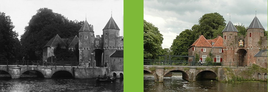 Historische foto van Toen & Nu in Amersfoort