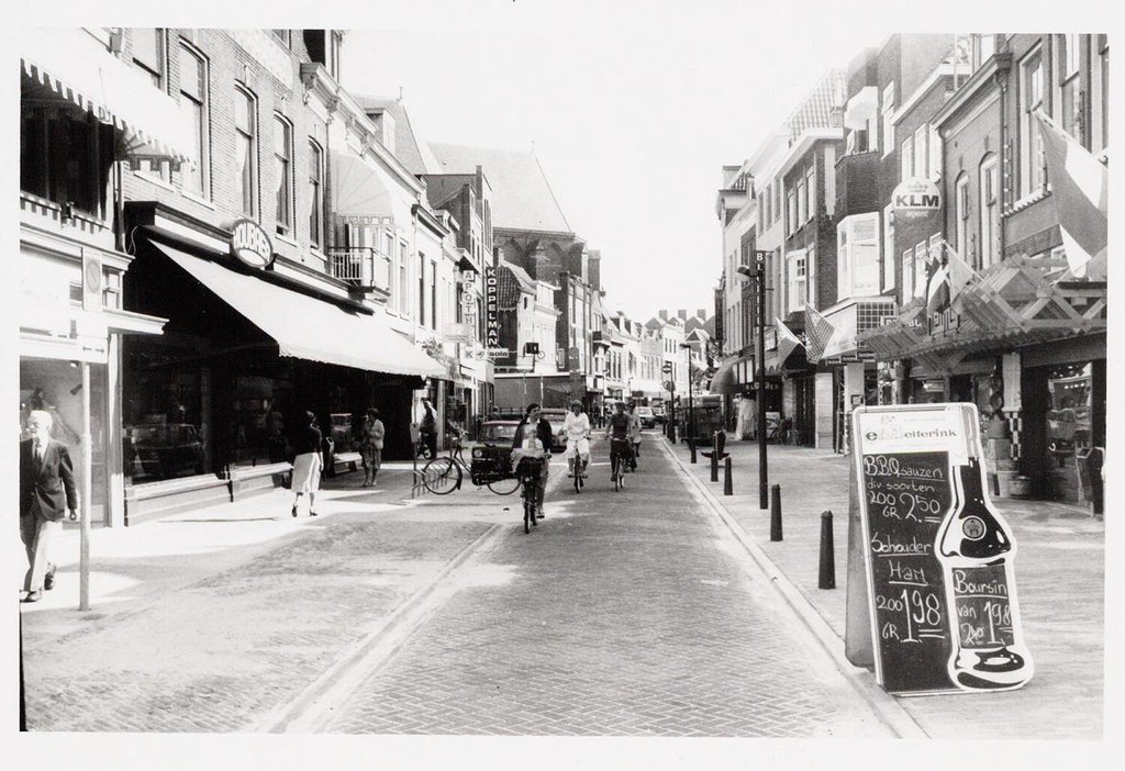 Historische foto van Langestraat in Amersfoort