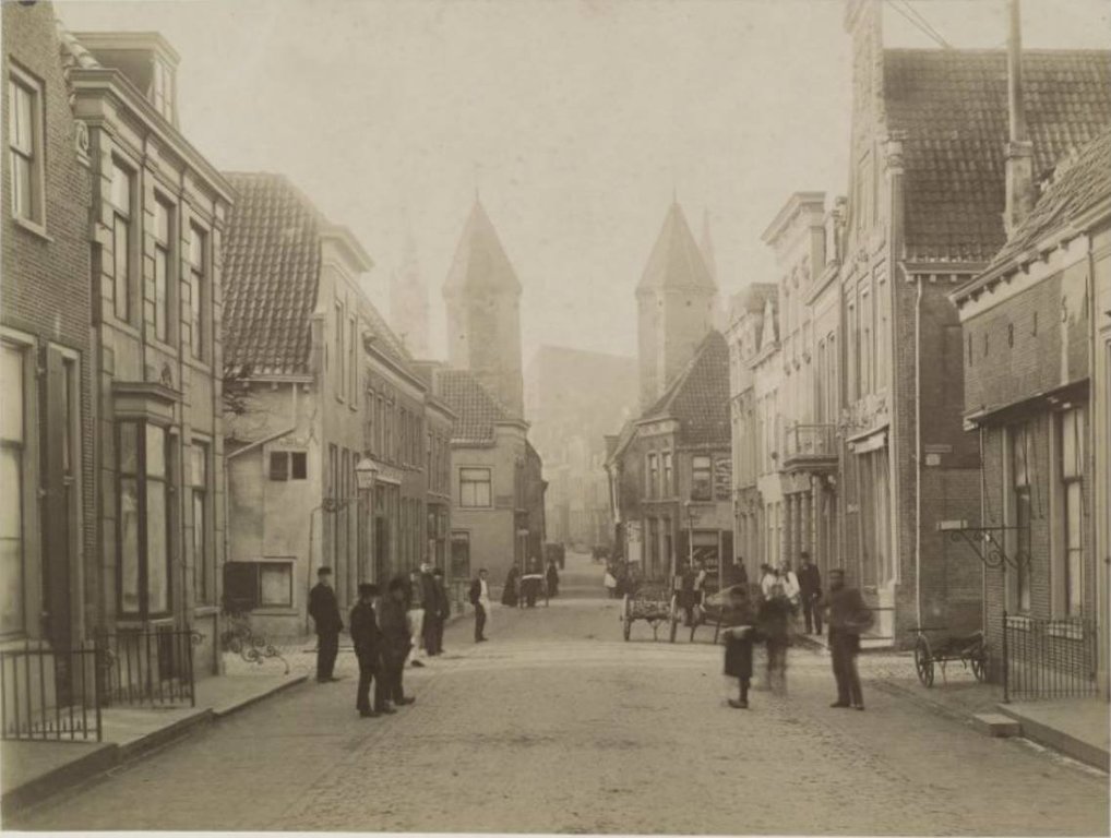 Historische foto van Langestraat in Amersfoort
