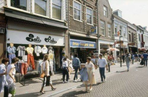 Historische foto van Langestraat in Amersfoort
