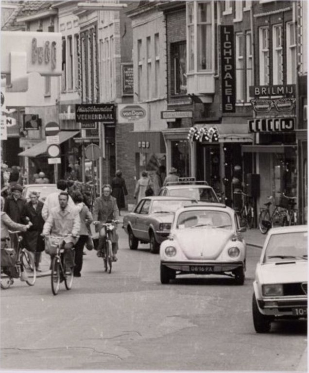 Historische foto van Langestraat in Amersfoort