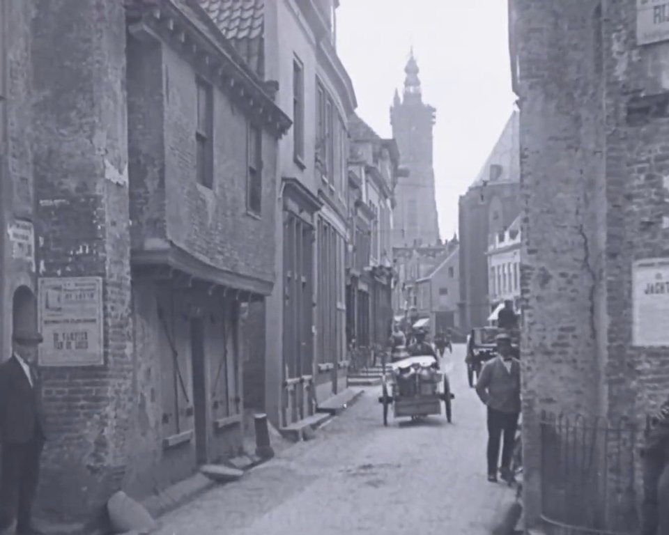Historische foto van Langstraat in Amersfoort