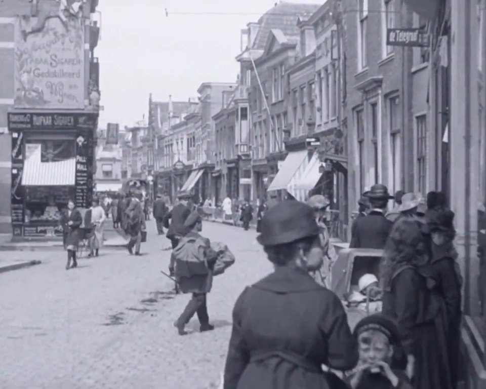 Historische foto van Langestraat in Amersfoort