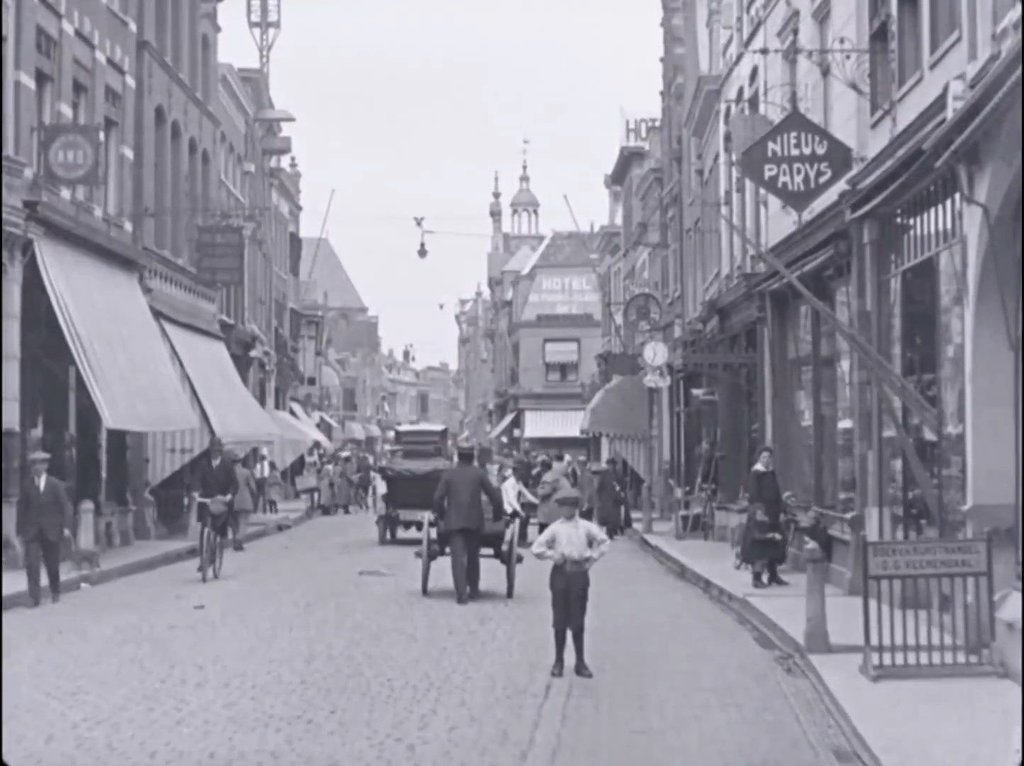 Historische foto van Langestraat in Amersfoort