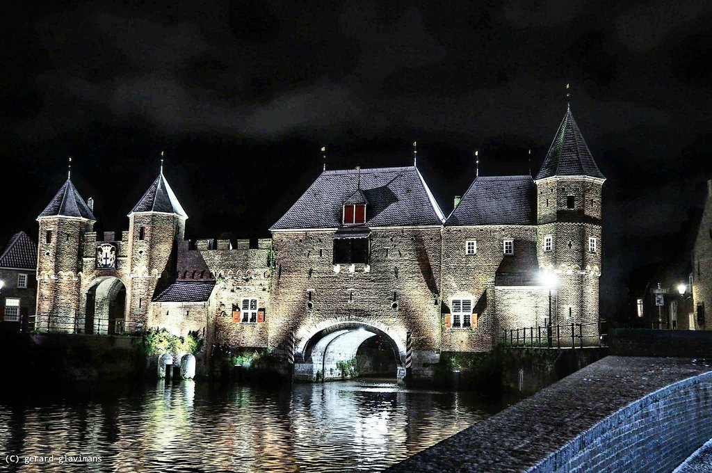 Historische foto van Koppelpoort in Amersfoort