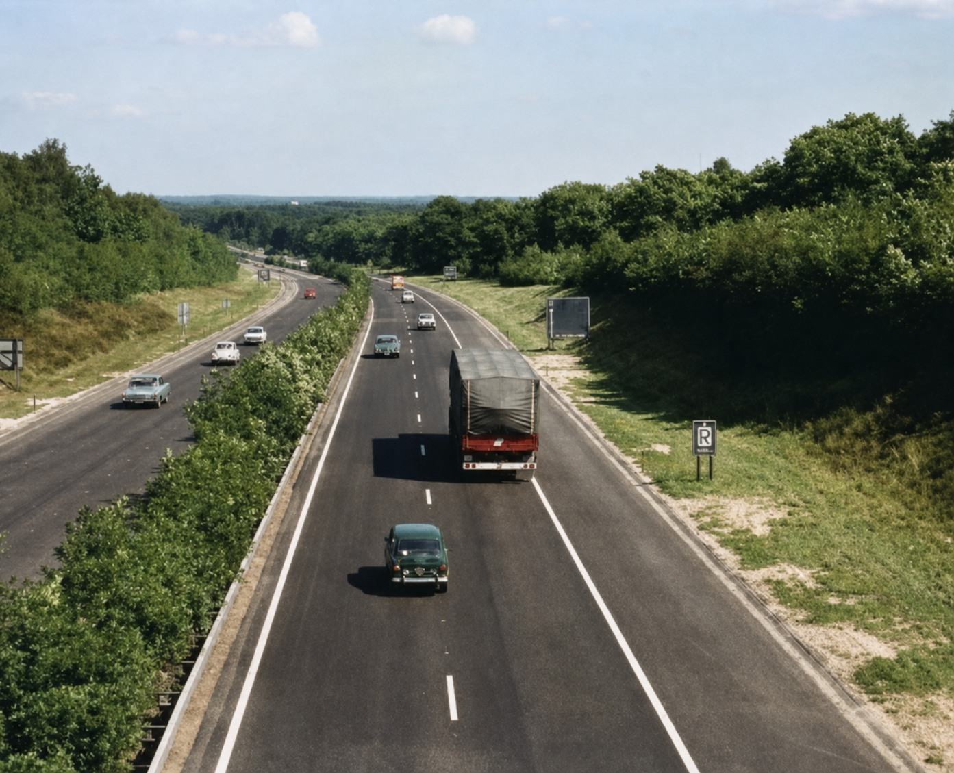 Historische foto van A28 in Amersfoort