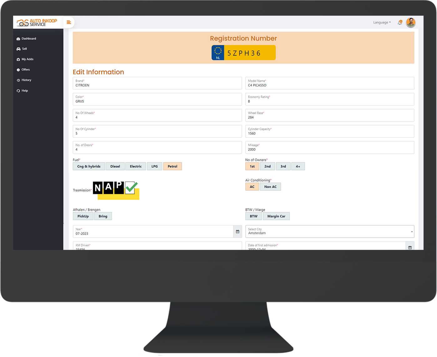 Auto Inkoop Service online platform