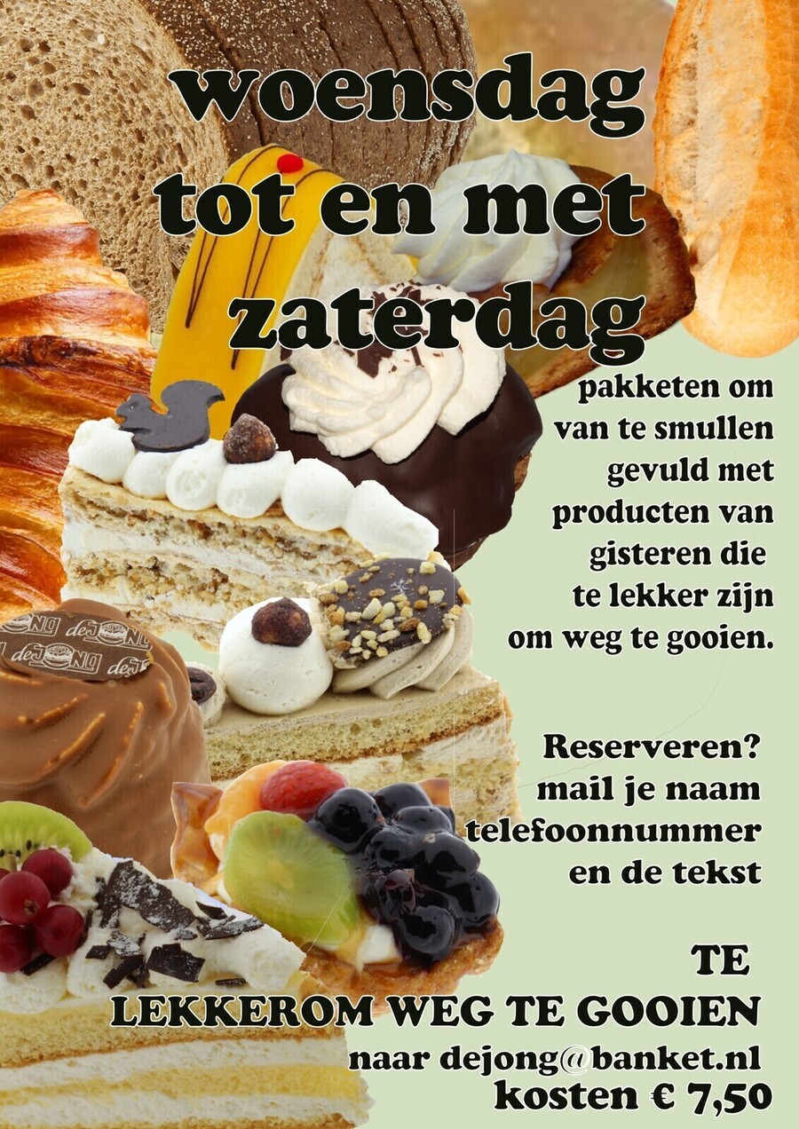 Banket van Banketbakkerij De Jong