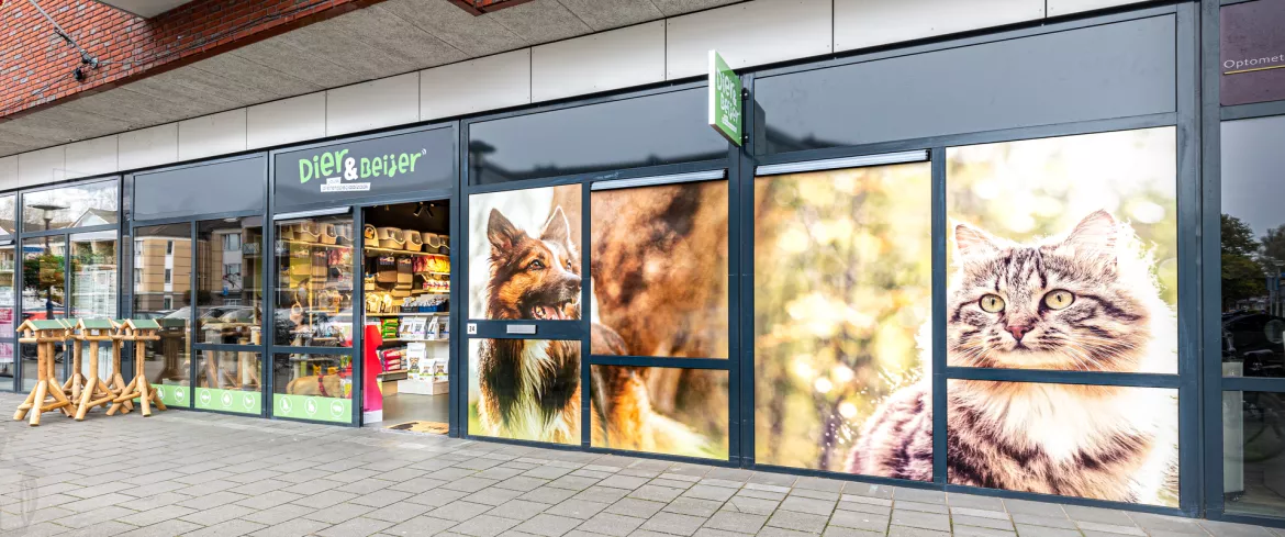 De winkel van Dier & Beijer aan het Kraailandhof in Hoogland