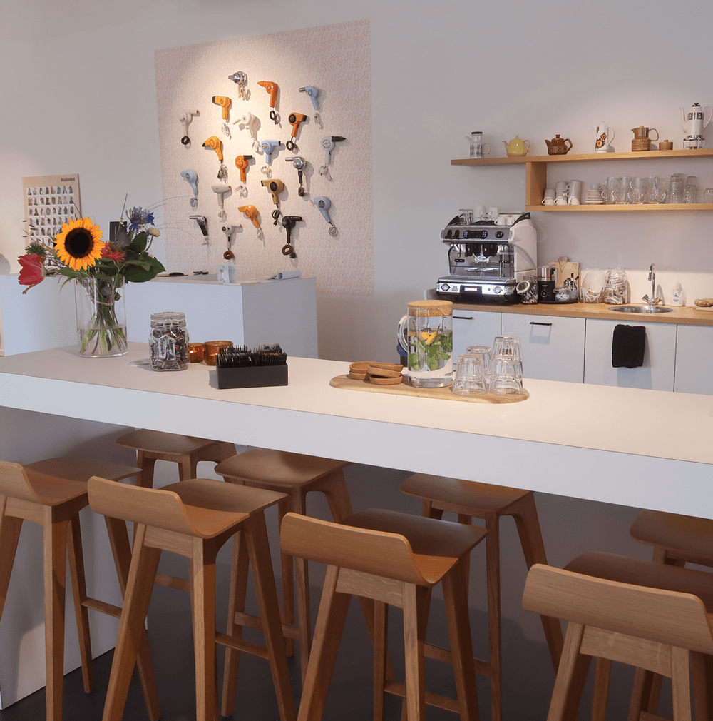 Interieur van Rise Hair Lounge in Amersfoort