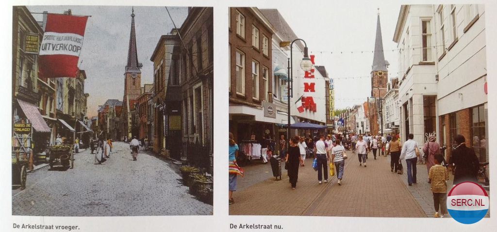 Gorinchem: Toen & NU. De Arkelsestraat in 1936 en 2004