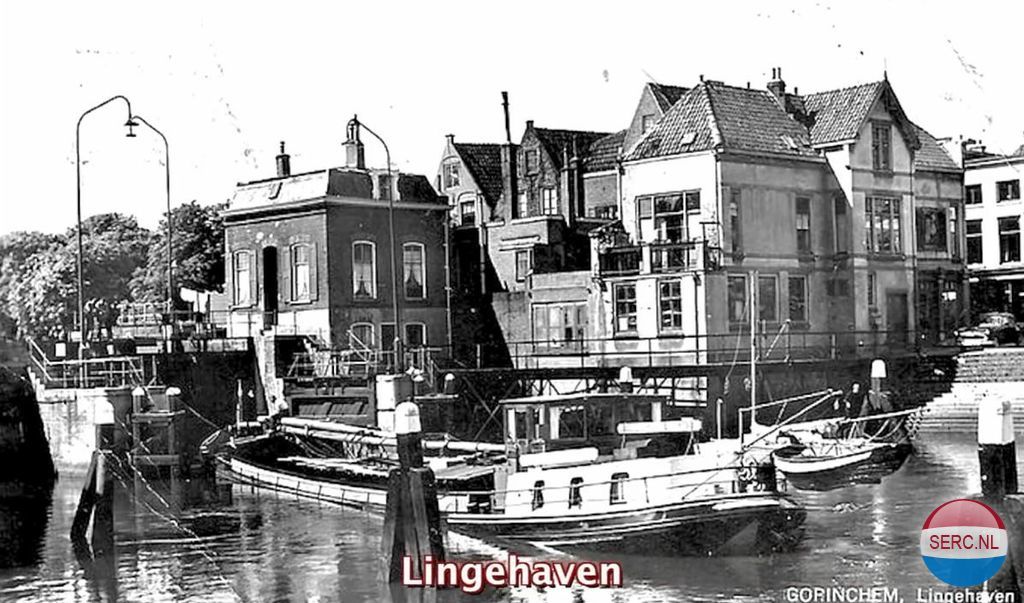 Gorinchem: De Lingehaven omstreeks 1955