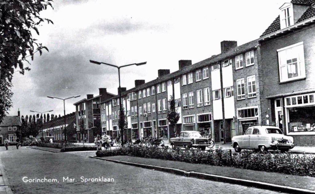 De Marinus Spronklaan in Gorinchem omstreeks 1963