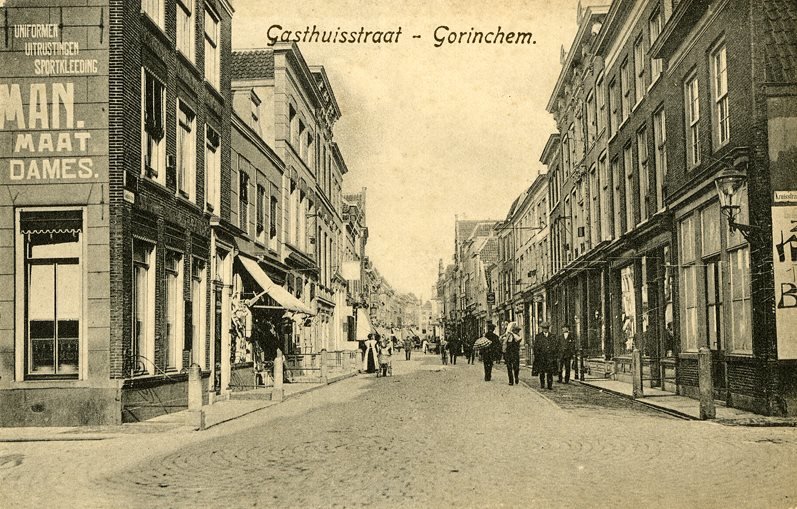 Gorinchem. De Gasthuisstraat omstreeks 1909