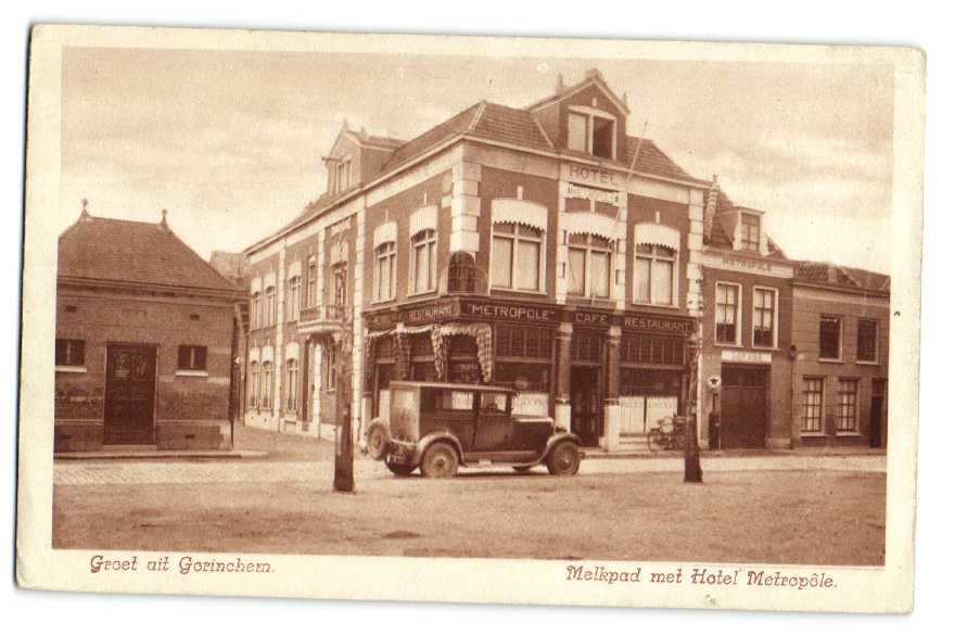 Melkpad met Hotel Metropôle 1918 - Klik op de foto om ook de rest van de oude foto's te bekijken