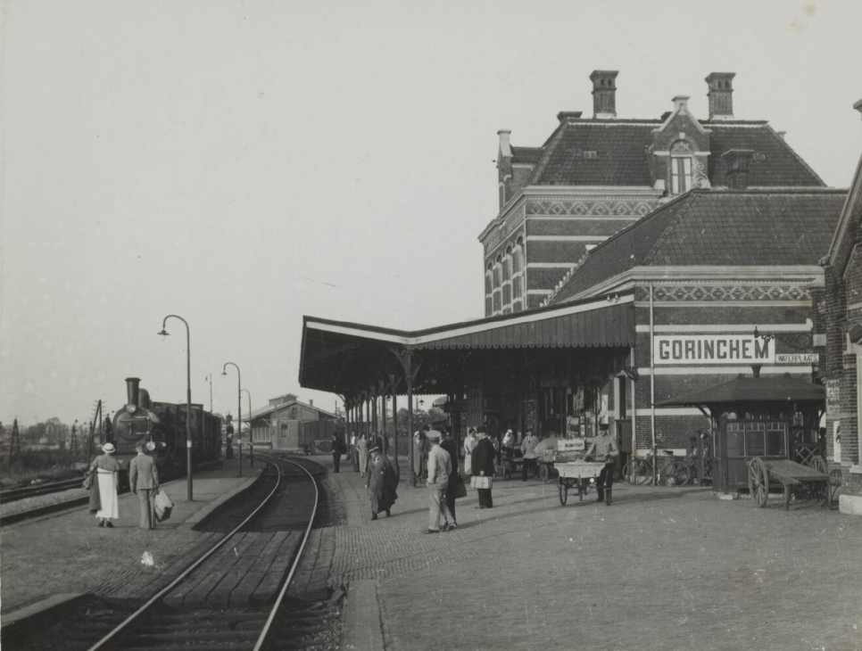 Station Gorinchem in 1933. Het station werd in 1971 gesloopt.
