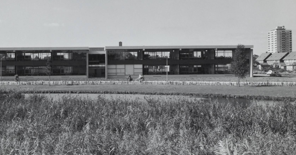 Openbare MAVO aan de Lange Slagen te Gorinchem in 1962