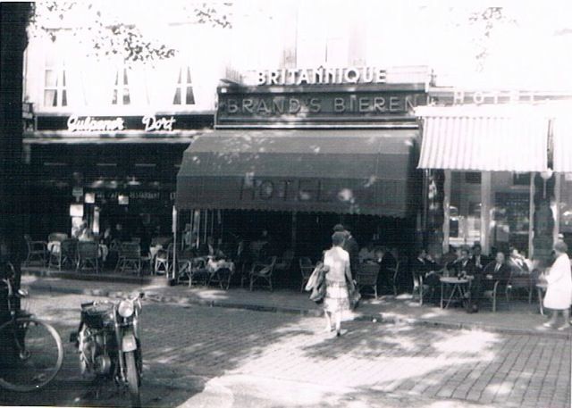 Maastricht Het Hotel Britannique aan het Vrijthof in Maastricht, juli 1961