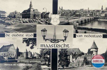 Maastricht: Ansichtkaart Maastricht uit de jaren 60