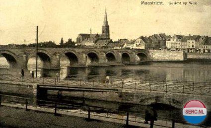 Maastricht: De Sint Servaasbrug omstreeks 1917