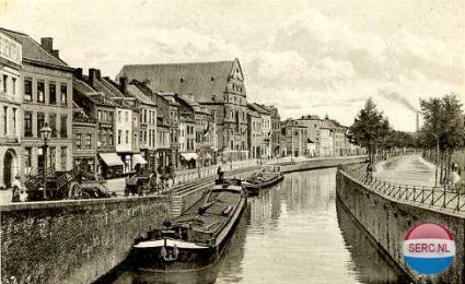 Maastricht: De Kesselskade en Kanaal Maastricht omstreeks 1915