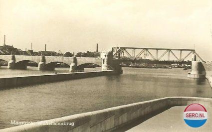 Maastricht: De Wilhelminabrug in 1943