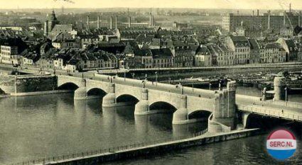 Maastricht: De Wilhelminabrug in 1935