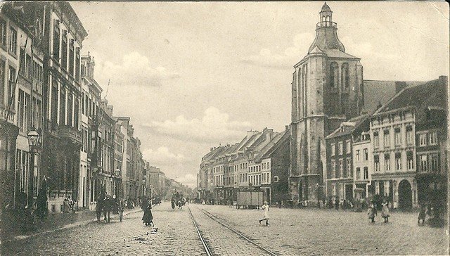 De Boschstraat in Maastricht omstreeks 1930