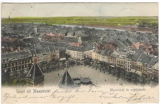 Het Vrijthof in Maastricht omstreeks 1915