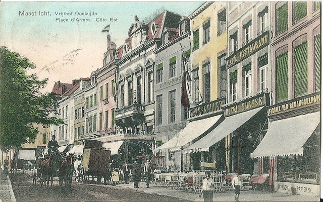 Het Vrijthof in Maastricht omstreeks 1921