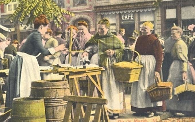 De Markt in Maastricht omstreeks 1923