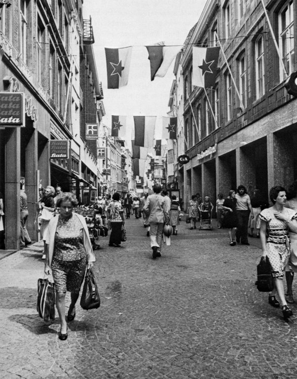 Reconstructie Grote Staat naar voetgangersgebied afgerond in 1975
