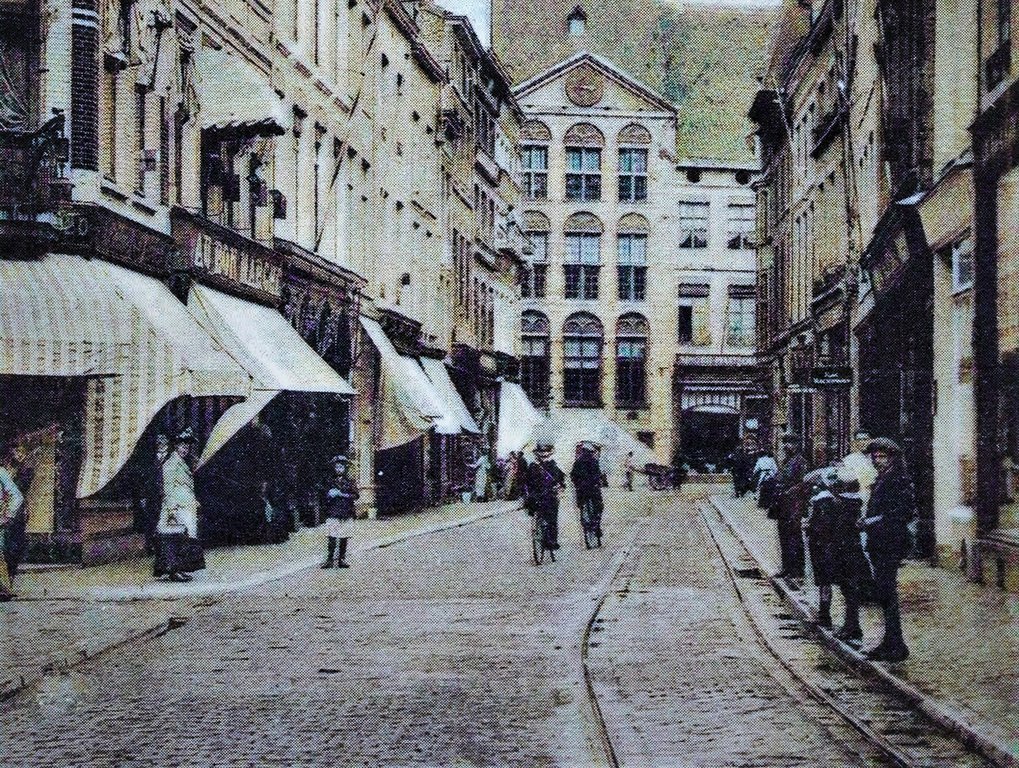 Straatbeeld Maastricht omstreeks 1900
