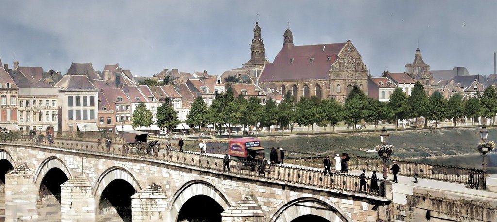Panorama Maastricht omstreeks 1938