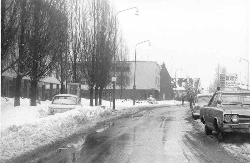 MAASTRICHT - De Clavecymbelstraat. Hevige sneeuwval in 1969