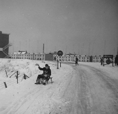 Aw Foto's van Mestreech - Winter in 't Heugemerveld in 1963