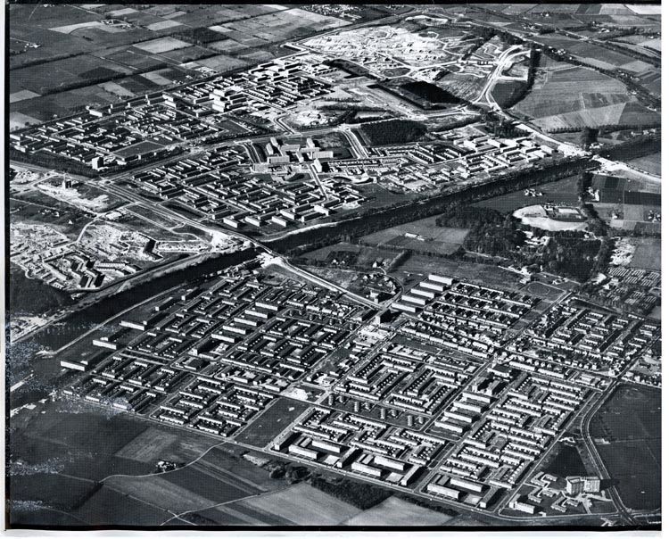 Nijmegen: Luchtfoto Nijmegen 1970 | Dukenburg gezien van het Zuid-Oosten