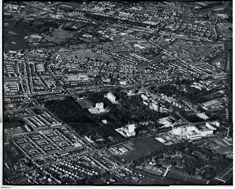 Nijmegen: Luchtfoto Nijmegen 1973