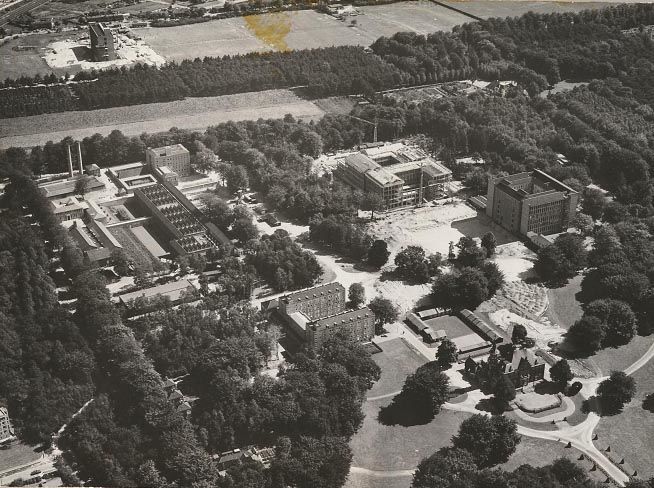 Nijmegen: Luchtfoto Nijmegen 1958 | Landgoed Heyendaal