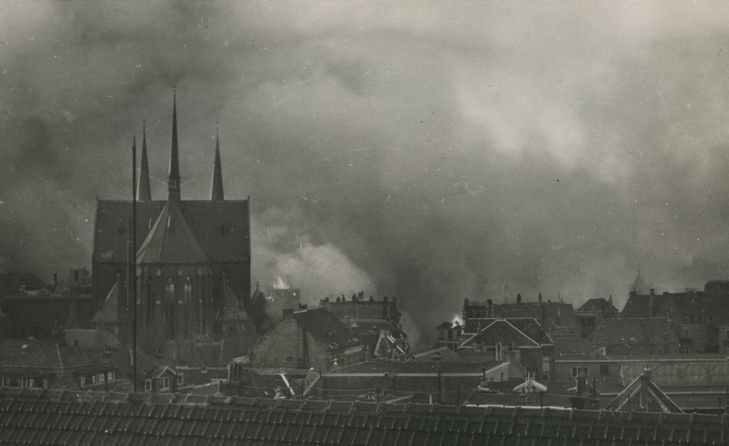 Nijmegen tijdens de Tweede Wereldoorlog met zware bombardementen