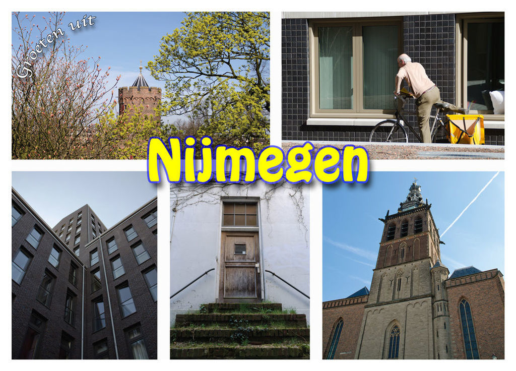 Een sortering van ansichtkaarten van en over de stad Nijmegen