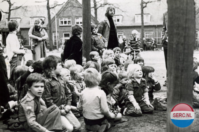 Straatspelen op het Beetsplein in 1972
